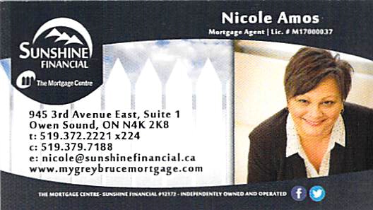 Nicole Amos with Sunshine Financial Mortgage Centre