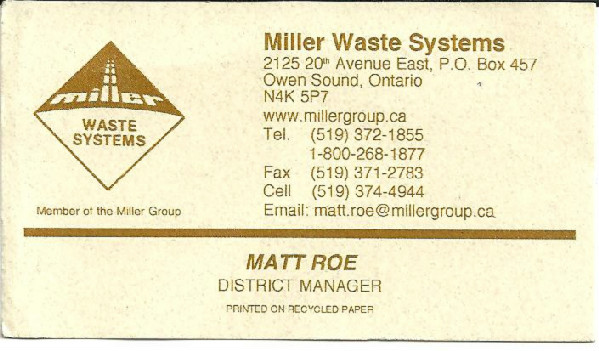 Miller Waste System