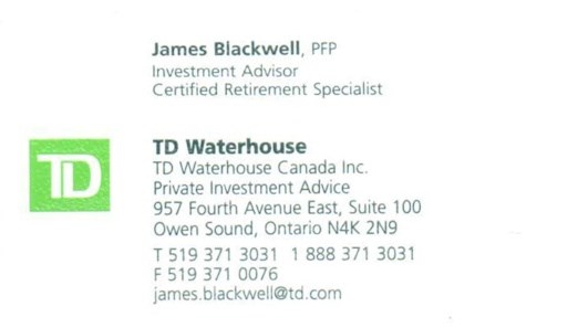 TD Waterhouse - James Blackwell