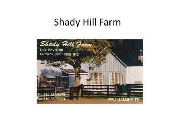 Shady Hill Farm