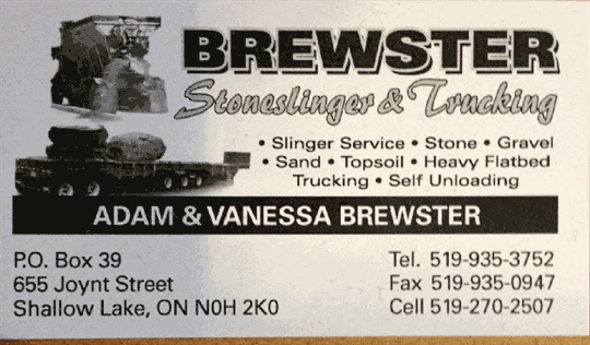 Brewster Stoneslinger & Trucking Ltd.