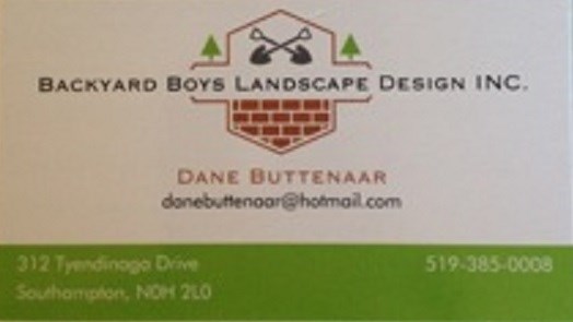 Backyard Boys Landcape Design Inc. - Dane Buttenaar