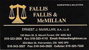 Fallis, Fallis & McMillan Barristers & Solicitors